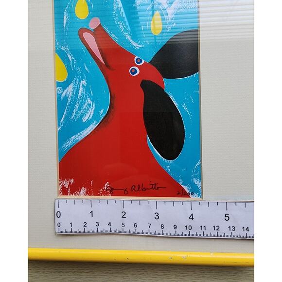 Pictures-Set of 2-Whimiscal Colorful Dogs-Numbered Prints-Local Artist-Dogs - Picture 13 of 16